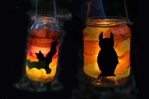 Jam jar lanterns